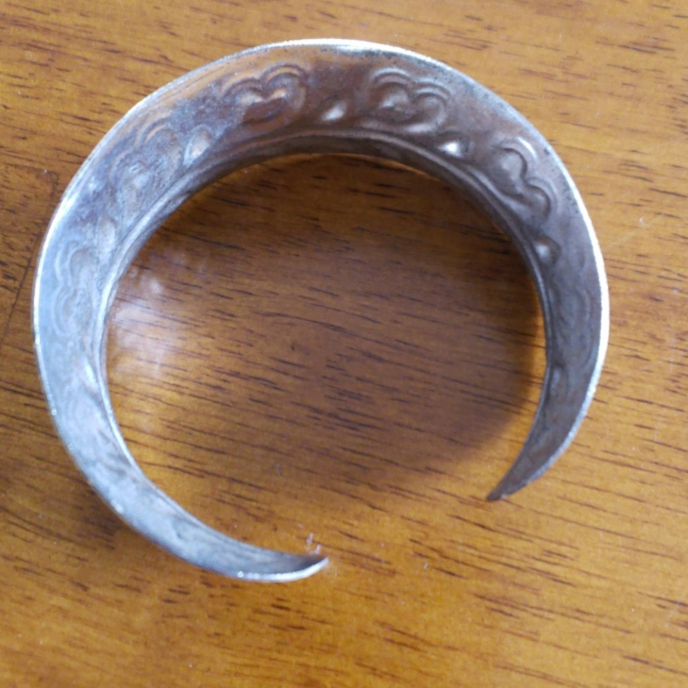 Silvertone Cuff Bracelet - image 2